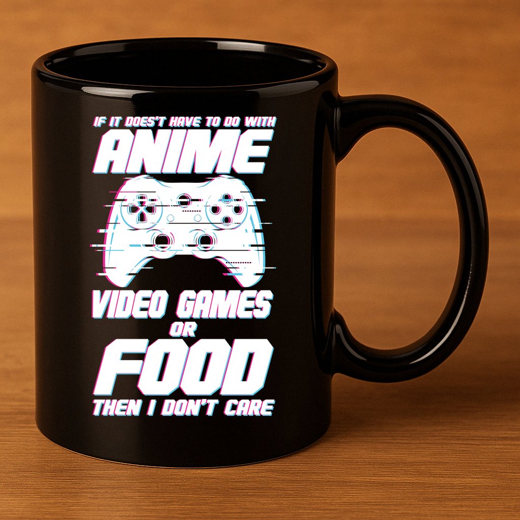 Anime Video Games Or Food 11oz C Handle Ceramic Mug