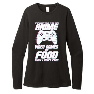 Anime Video Games Or Food Womens CVC Long Sleeve Shirt