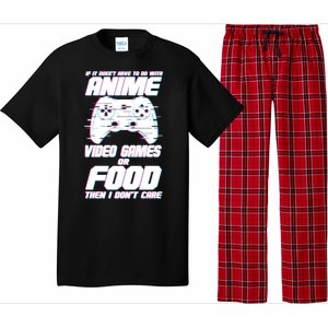 Anime Video Games Or Food Pajama Set