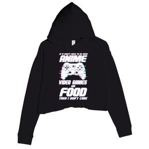 Anime Video Games Or Food Crop Fleece Hoodie