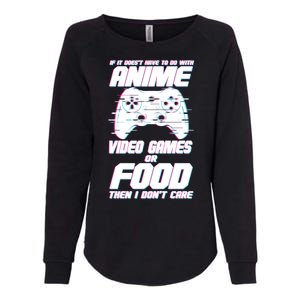 Anime Video Games Or Food Womens California Wash Sweatshirt