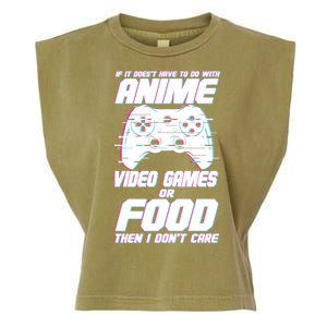 Anime Video Games Or Food Garment-Dyed Women's Muscle Tee