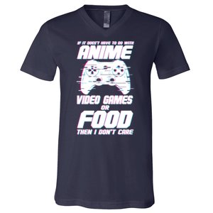 Anime Video Games Or Food V-Neck T-Shirt