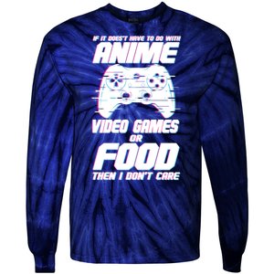 Anime Video Games Or Food Tie-Dye Long Sleeve Shirt