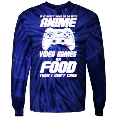 Anime Video Games Or Food Tie-Dye Long Sleeve Shirt