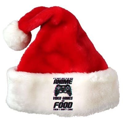 Anime Video Games Or Food Premium Christmas Santa Hat