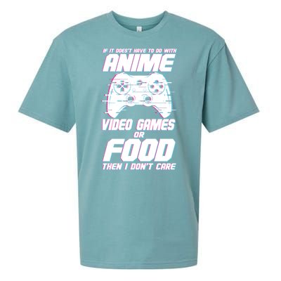 Anime Video Games Or Food Sueded Cloud Jersey T-Shirt