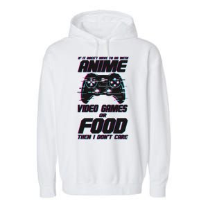 Anime Video Games Or Food Garment-Dyed Fleece Hoodie