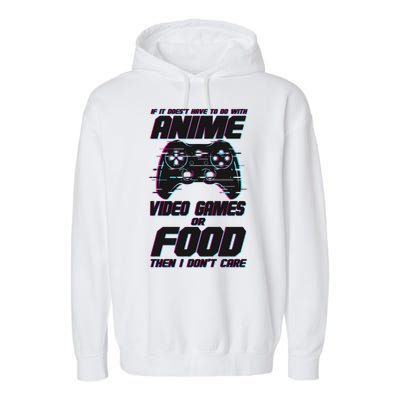 Anime Video Games Or Food Garment-Dyed Fleece Hoodie