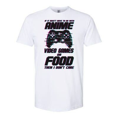 Anime Video Games Or Food Softstyle CVC T-Shirt