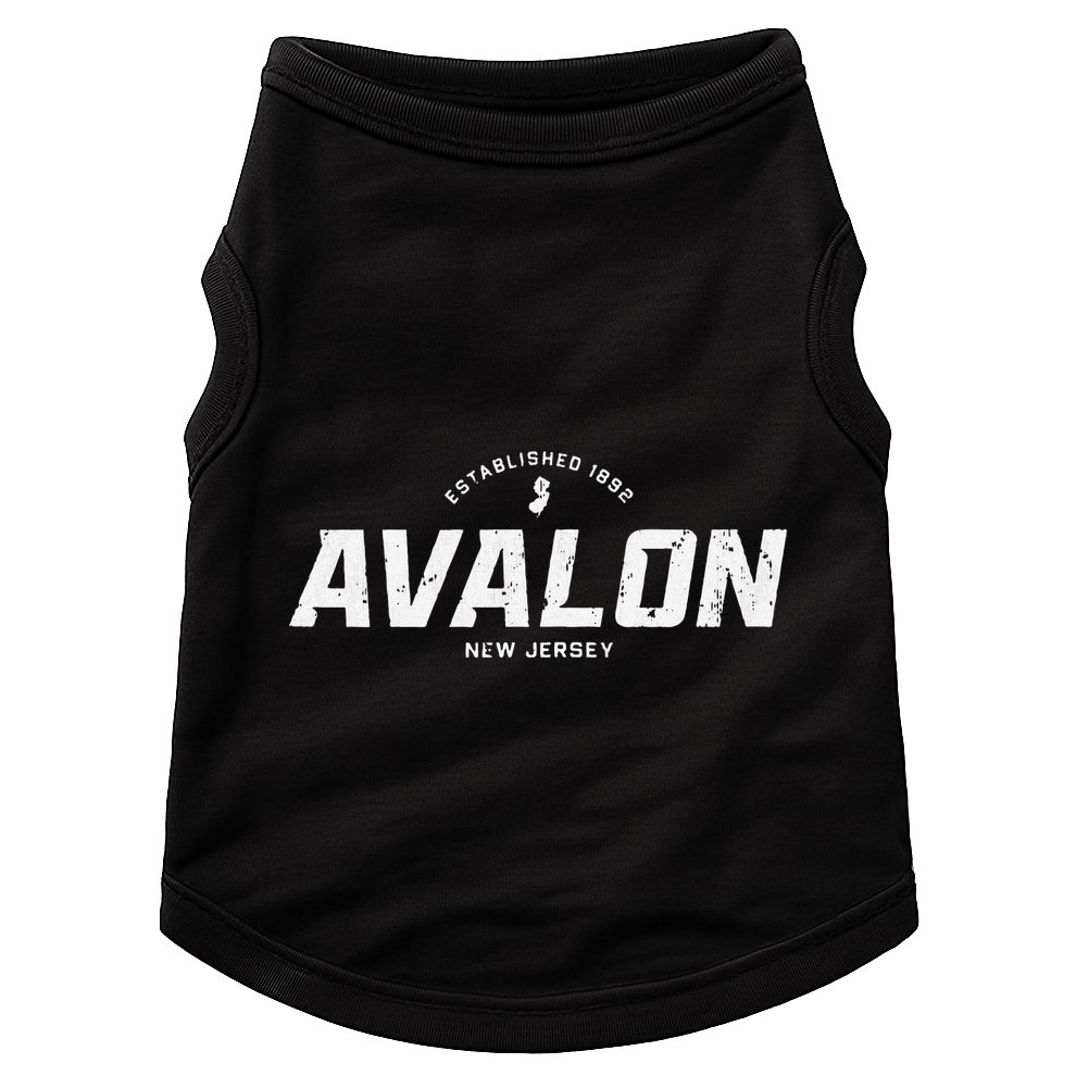 Avalon New Jersey Nj Vintage Athletic Sports Doggie Tank
