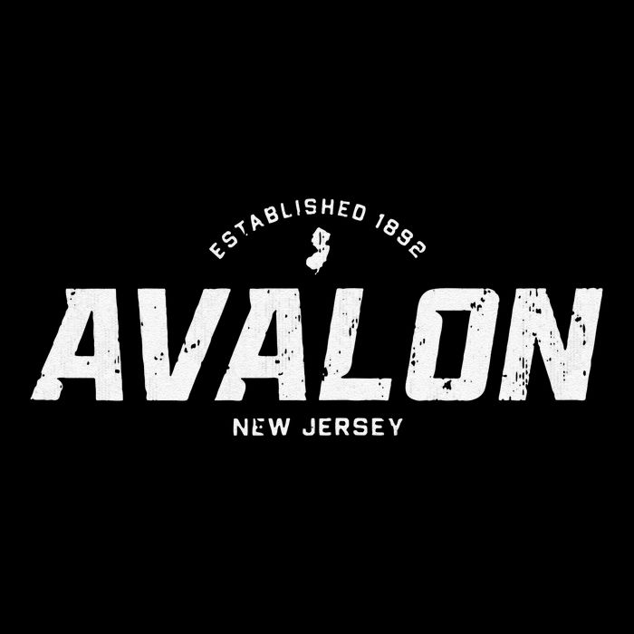 Avalon New Jersey Nj Vintage Athletic Sports Bucket Hat