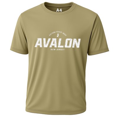Avalon New Jersey Nj Vintage Athletic Sports Performance Shirt