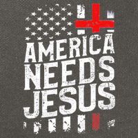 America Needs Jesus Cotton Canvas Backpack