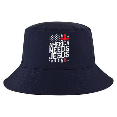 America Needs Jesus Cool Comfort Performance Bucket Hat