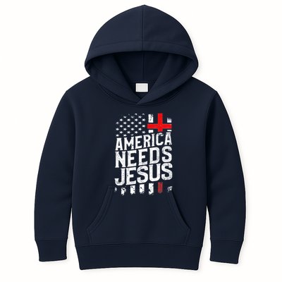 America Needs Jesus Kids Hoodie