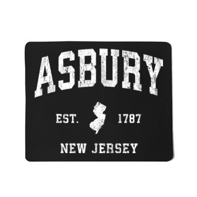 Asbury New Jersey Nj Vintage Athletic Sports Mousepad