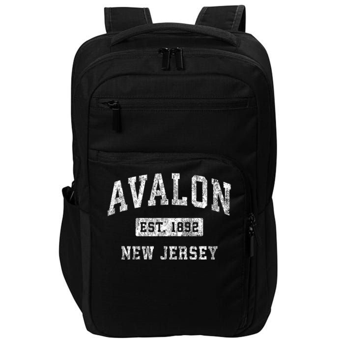 Avalon New Jersey Nj Vintage Established Sports Impact Tech Backpack