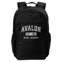 Avalon New Jersey Nj Vintage Established Sports Daily Commute Backpack