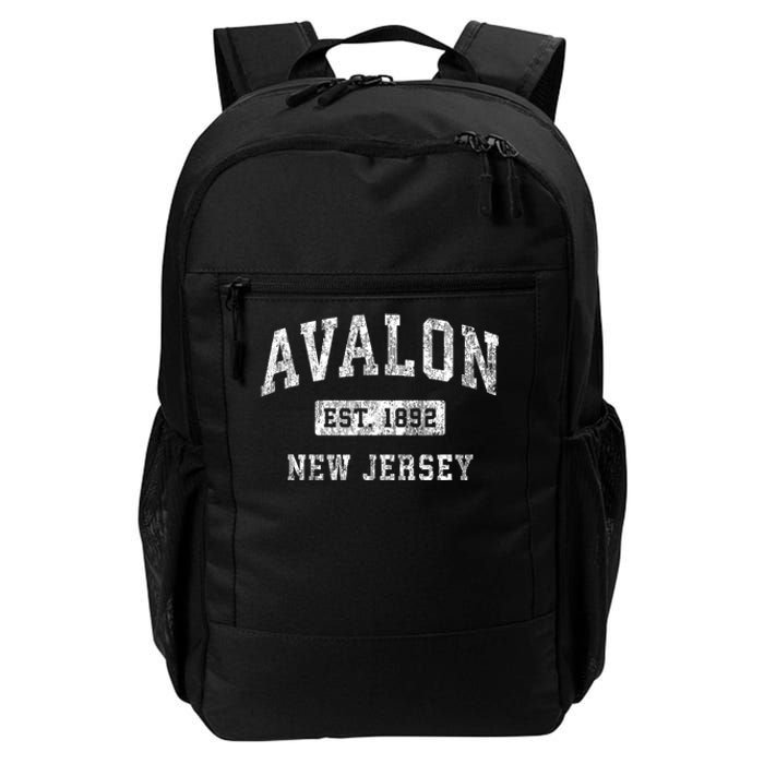 Avalon New Jersey Nj Vintage Established Sports Daily Commute Backpack