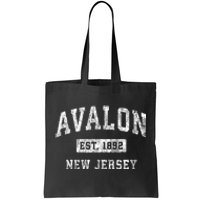 Avalon New Jersey Nj Vintage Established Sports Tote Bag