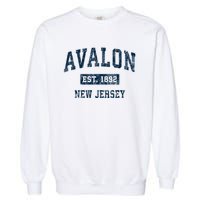 Avalon New Jersey Nj Vintage Sports Garment-Dyed Sweatshirt