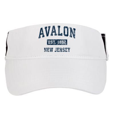 Avalon New Jersey Nj Vintage Sports Adult Drive Performance Visor