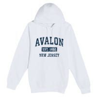 Avalon New Jersey Nj Vintage Sports Premium Pullover Hoodie