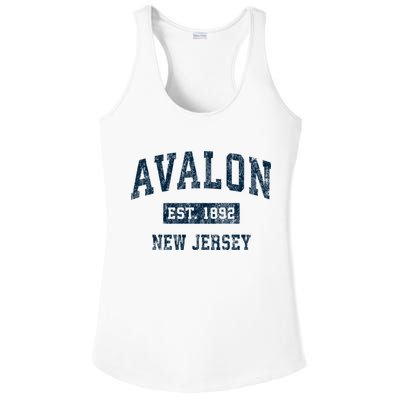 Avalon New Jersey Nj Vintage Sports Ladies PosiCharge Competitor Racerback Tank