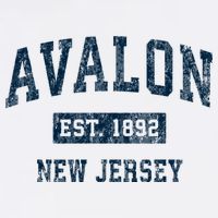 Avalon New Jersey Nj Vintage Sports Kids Hoodie