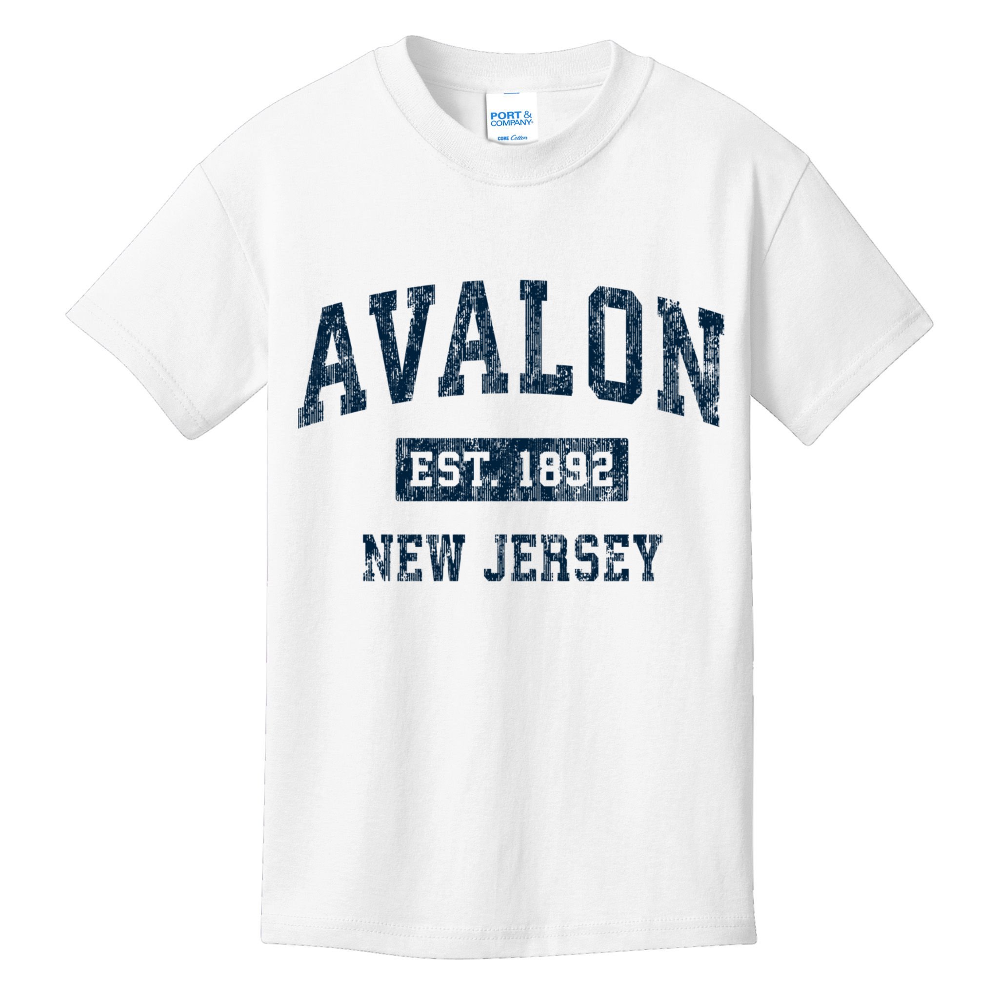 Avalon New Jersey Nj Vintage Sports Kids T-Shirt
