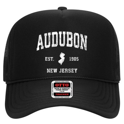 Audubon New Jersey Nj Vintage Athletic Sports Trucker Hat