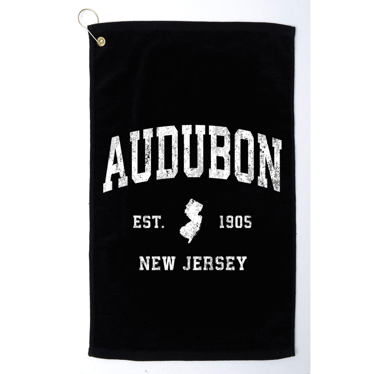 Audubon New Jersey Nj Vintage Athletic Sports Golf Towel