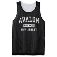 Avalon New Jersey Nj Vintage Established Sports Mesh Reversible Basketball Jersey Tank