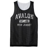 Avalon New Jersey Nj Vintage Established Sports Design Mesh Reversible Basketball Jersey Tank