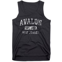 Avalon New Jersey Nj Vintage Established Sports Design Tank Top