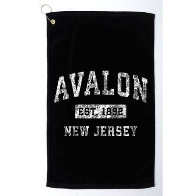 Avalon New Jersey Nj Vintage Established Sports Design Golf Towel