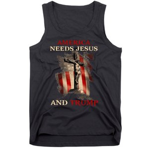 America Needs Jesus And Trump Pro Trump 2024 Tank Top