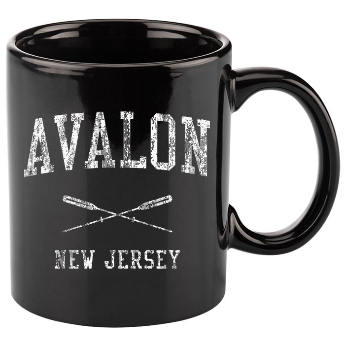 Avalon New Jersey Nj Nautical Sports 11oz C Handle Ceramic Mug