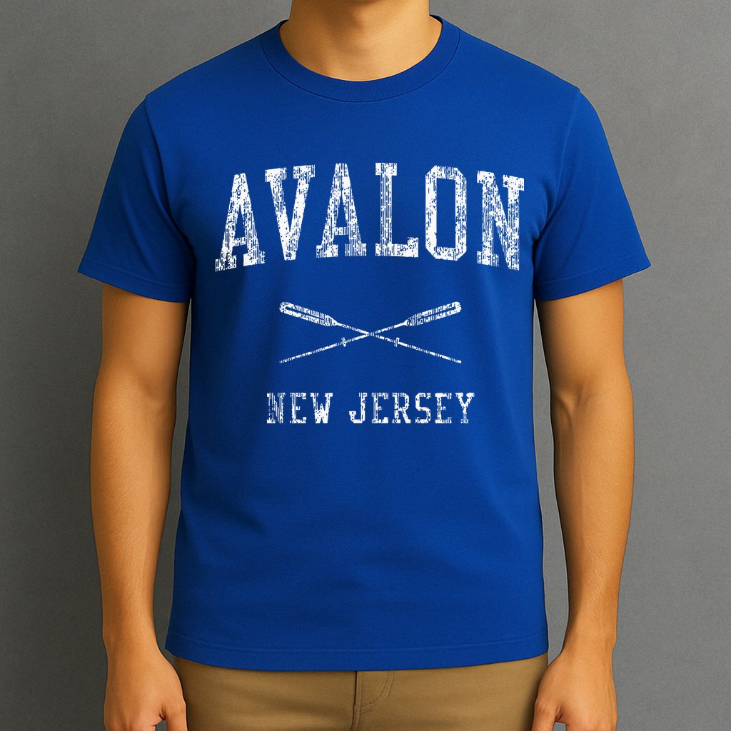 Avalon New Jersey Nj Nautical Sports T-Shirt