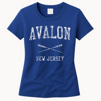 Avalon New Jersey Nj Nautical Sports Womens T-Shirt