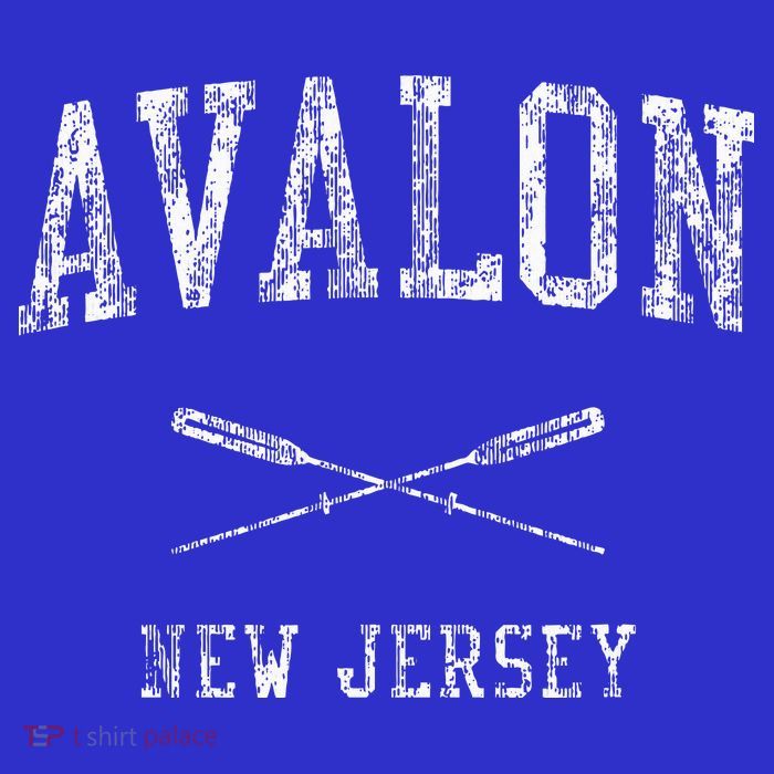 Avalon New Jersey Nj Nautical Sports Women's V-Neck T-Shirt
