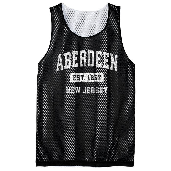 Aberdeen New Jersey Nj Vintage Sports Mesh Reversible Basketball Jersey Tank