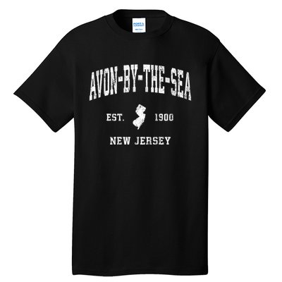 Avonbythesea New Jersey Nj Vintage Athletic Sports Tall T-Shirt