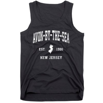 Avonbythesea New Jersey Nj Vintage Athletic Sports Tank Top