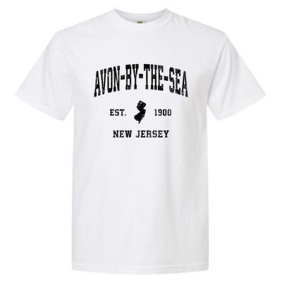 Avonbythesea New Jersey Nj Vintage Athletic Sports Garment-Dyed Heavyweight T-Shirt