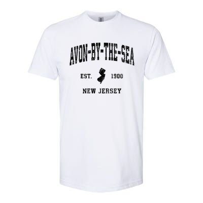 Avonbythesea New Jersey Nj Vintage Athletic Sports Softstyle CVC T-Shirt