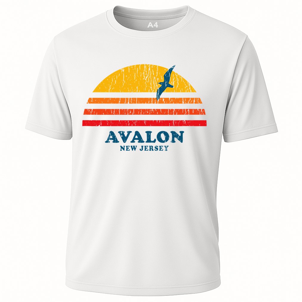 Avalon New Jersey Nj Vintage Casual Cooling Performance Crew T-Shirt