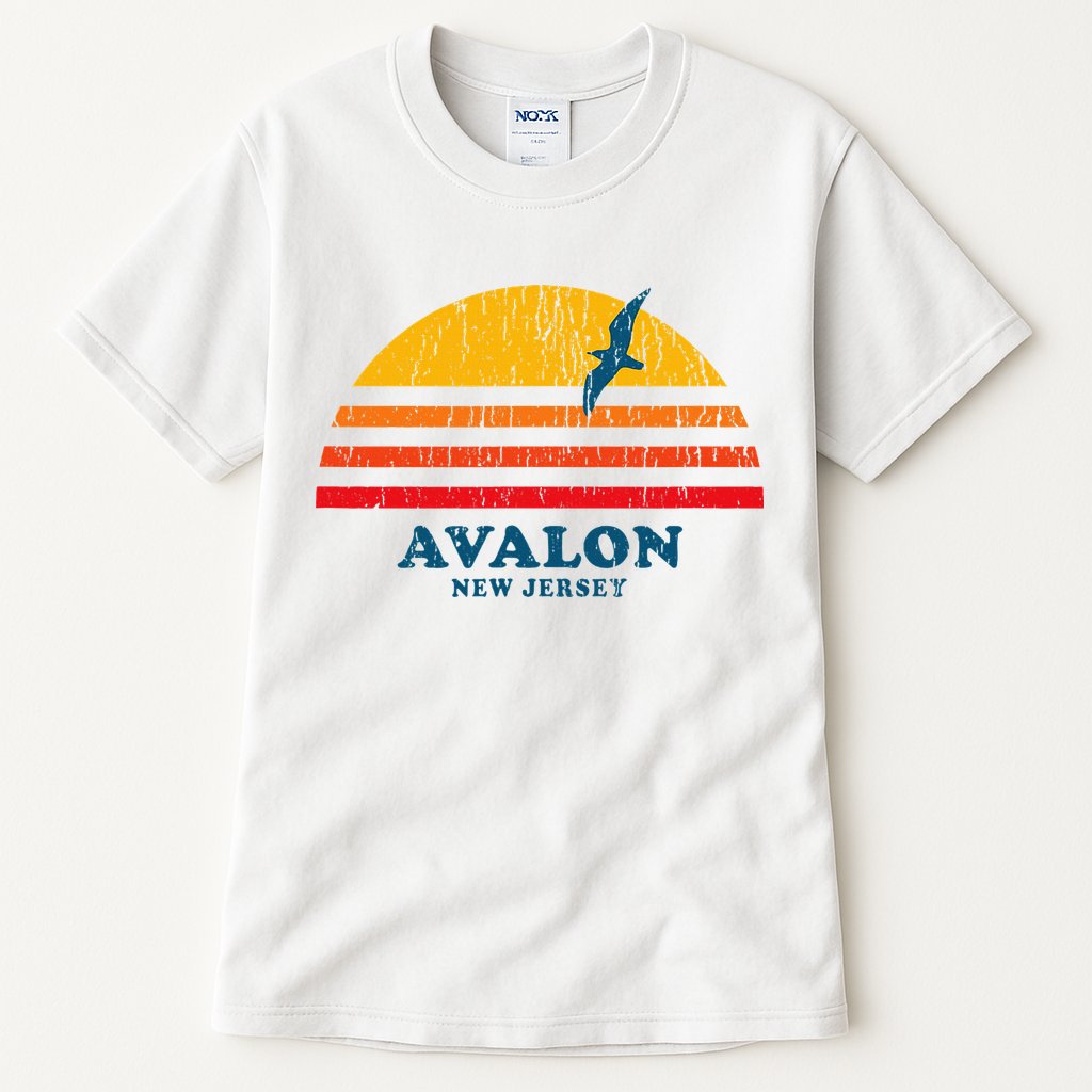 Avalon New Jersey Nj Vintage Casual Tall T-Shirt