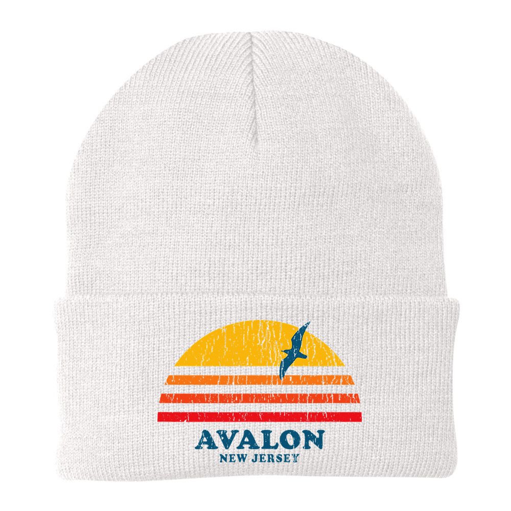 Avalon New Jersey Nj Vintage Casual Beanie